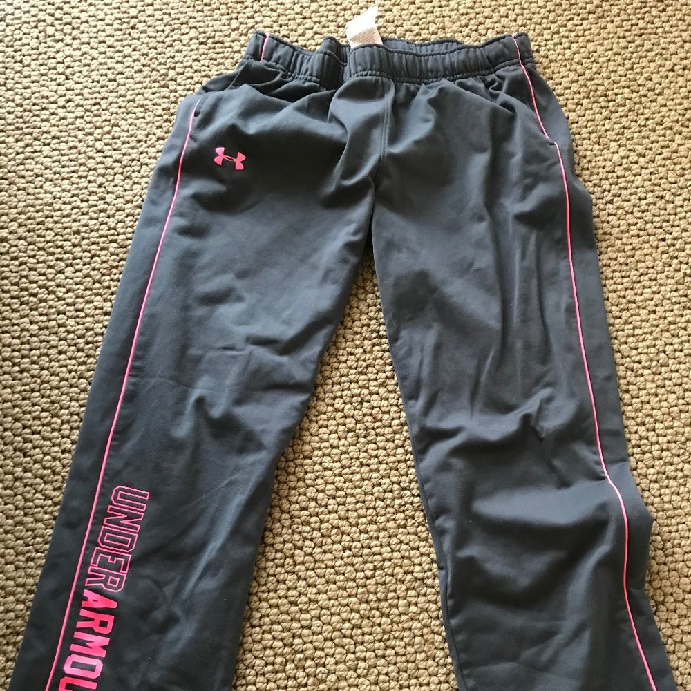 Grey under armor sweatpants